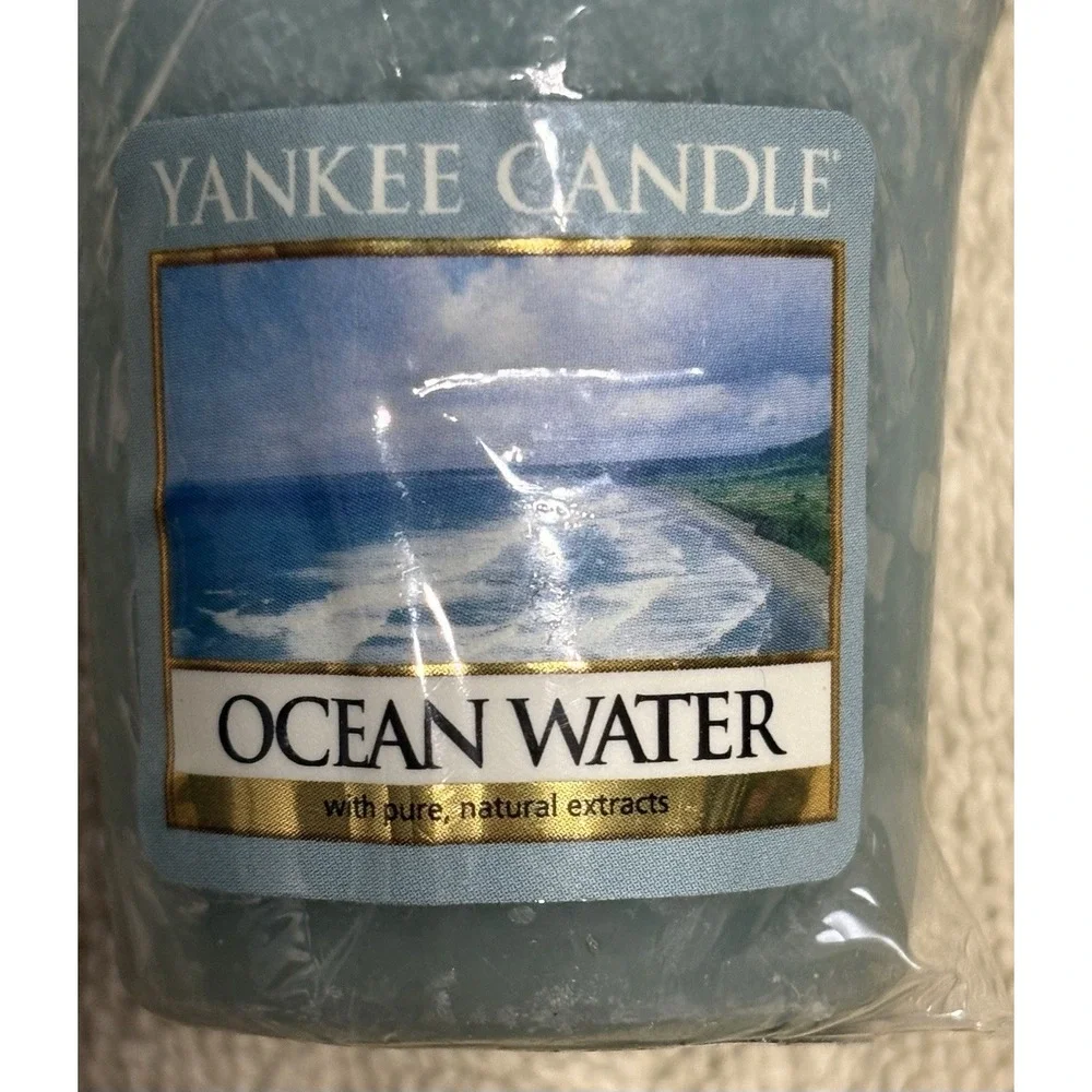 3 Vintage Yankee Candle Votive 1.75 oz, Home For Holiday, Bayberry, Ocean Water